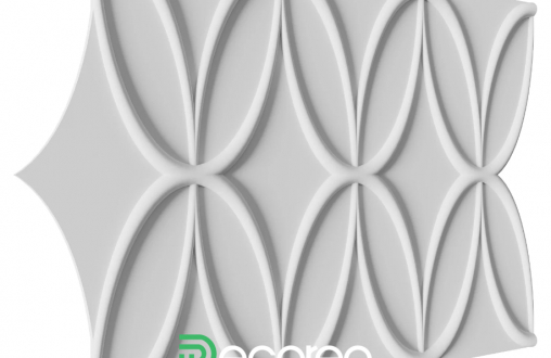 Гипсовая 3д панель «Бабочки» модель 163