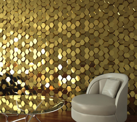 3д панель из гипса «Аврора» модель 010