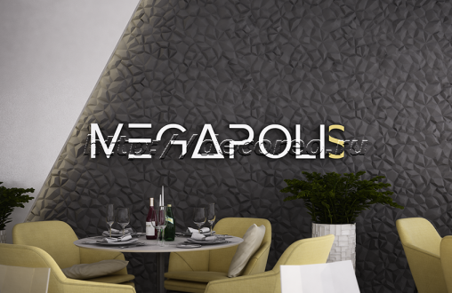 Гипсовая 3д панель «Мелкий кристалл» модель 005