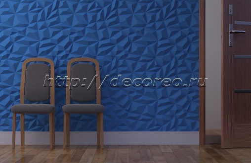 Гипсовая 3д панель «Мелкий кристалл» модель 005