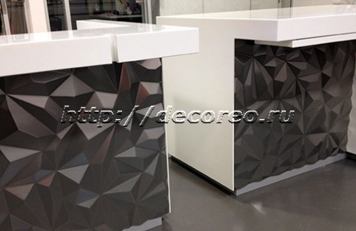 Гипсовая 3д панель «Мелкий кристалл» модель 005