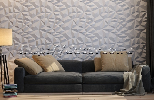 Гипсовая 3д панель «Мелкий кристалл» модель 005