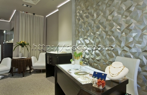 Гипсовая 3д панель «Мелкий кристалл» модель 005