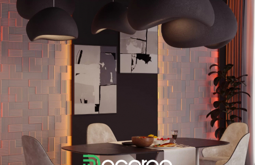 Гипсовая 3D панель «Tetris» модель 014