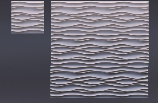 Гипсовая 3д панель «Бриз» модель 024