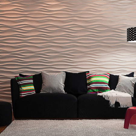 Гипсовая 3д панель «Бриз» модель 024