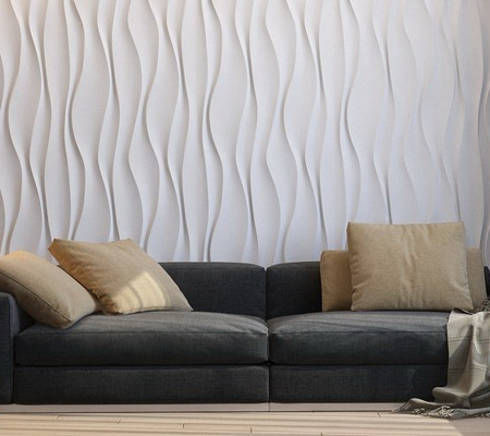 Гипсовая 3д панель «Водопад» модель 035