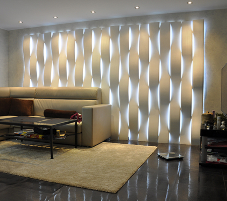 Гипсовая ЛЕД панель для стен