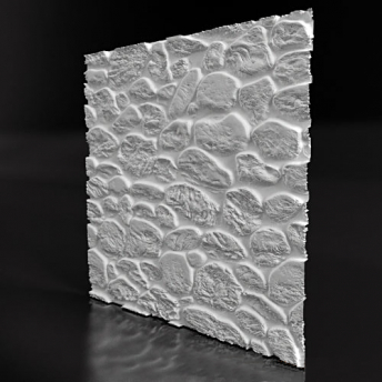 Гипсовая 3д панель «Булыжник» модель 182