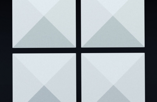 Гипсовая 3д панель «Пирамидка» модель 208