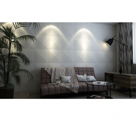 Гипсовая 3д панель «Пирамидка» модель 208