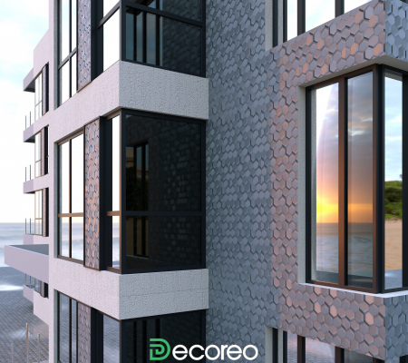 Фасадная панель модель «Улей» модель 132