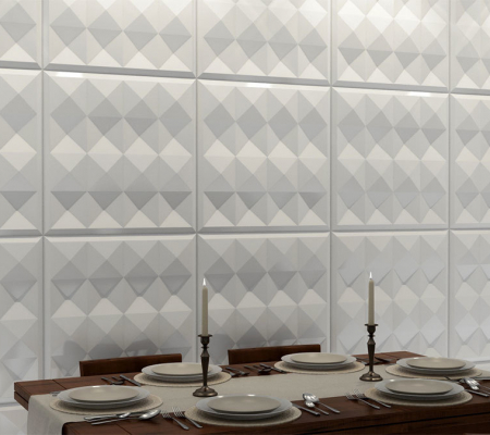 Гипсовая 3д панель «Призма» модель 213