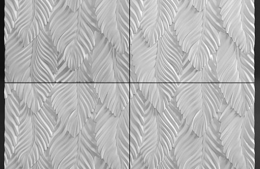 Гипсовая 3д панель «Liste» модель 234