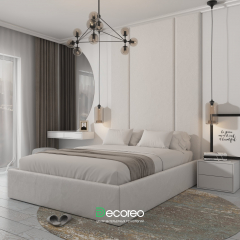 Кровать «Пелитте» с высокими мягкими панелями