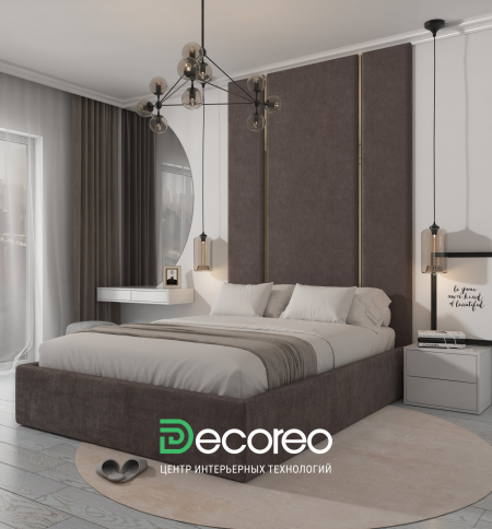 Кровать с мягкими панелями Pelitte