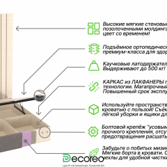 Кровать с мягкими панелями Jessi