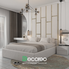 Кровать с мягкими панелями Leila