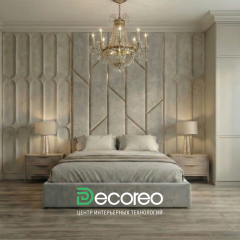 Кровать «Ренни» с высокими мягкими панелями