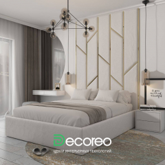 Кровать «Ренни» с высокими мягкими панелями