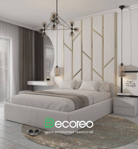 Кровать с мягкими панелями Renny