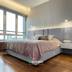 Кровать «Оптима» с широкими мягкими панелями