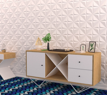 Гипсовая 3Д панель «Слайс» модель 282