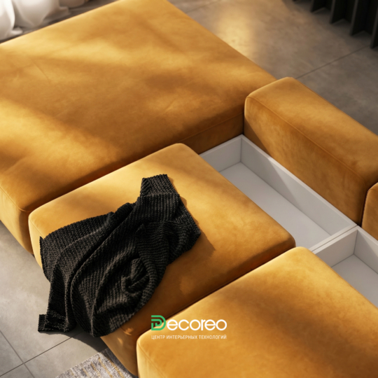 Модульный диван со спальным местом «Остсайд» (Остсайд)