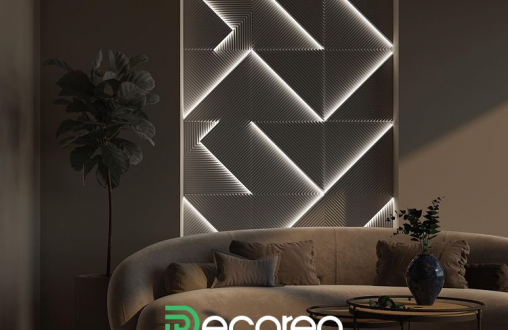 Гипсовая 3д панель Leggero luce модель 305а