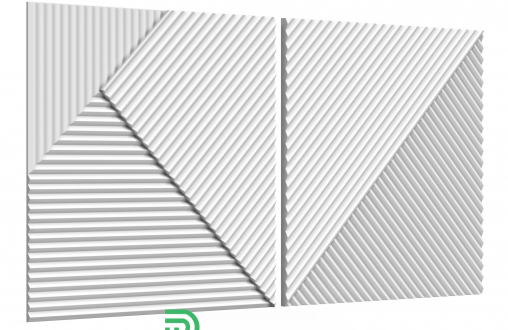 Гипсовая 3д панель Leggero luce модель 305а