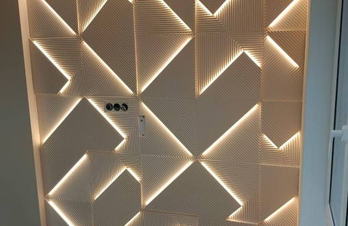 Гипсовая 3д панель Leggero luce модель 305а