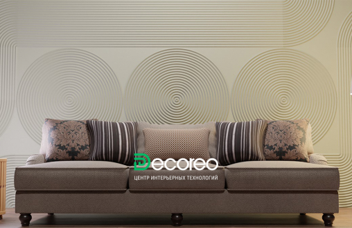 Гипсовая 3д панель Консул 6 радиус модель 306