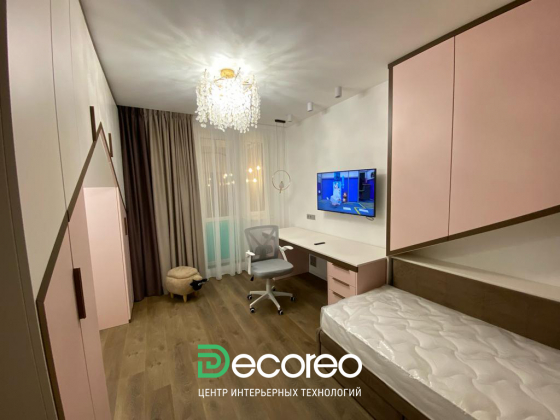 Интерьер квартиры в ЖК Forest для семьи с двумя детьми