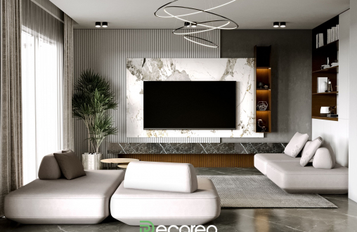 Гипсовая 3д панель «Band» модель 180