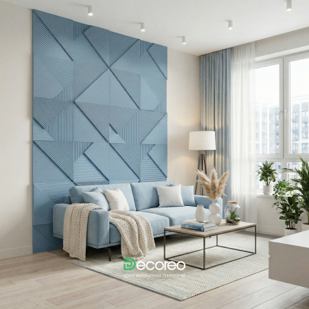 Гипсовая 3д панель Леггеро модель 305б