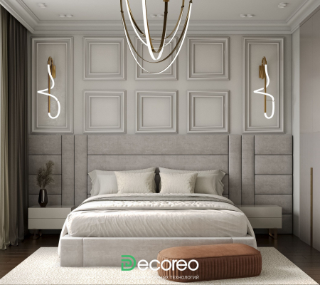 Мягкие стеновые панели «Letto Titanio»