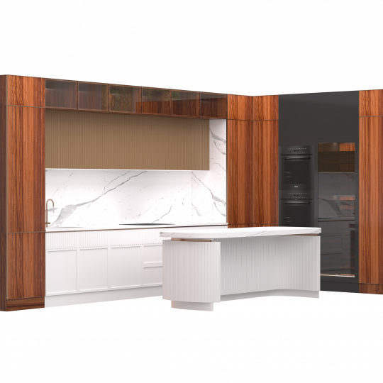 Современная кухня с островом «Опера»