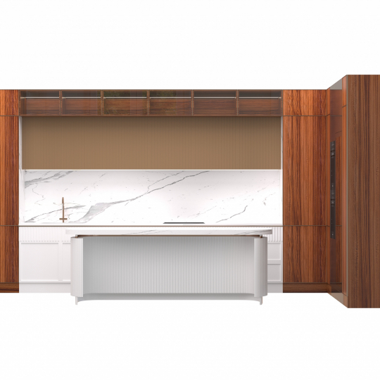 Современная кухня с островом «Опера»