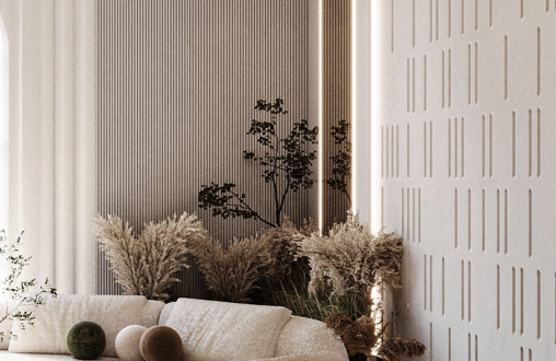 Стеновая гипсовая 3D панель модель 318