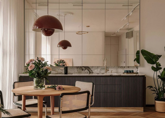 Зеркальная кухня «Инфинити»