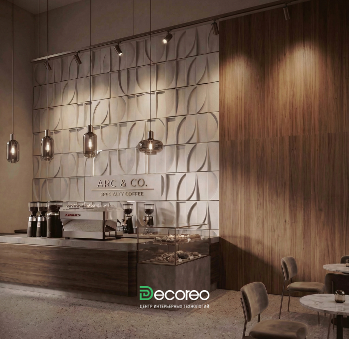 3Д панель из гипса Велум модель 330