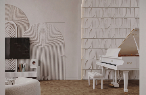 3Д панель из гипса Велум модель 330