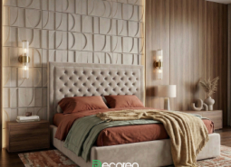 Кровать Сиена с каретной стяжкой