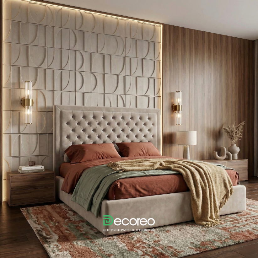 Кровать Сиена с каретной стяжкой