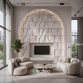 3Д панель из гипса Велум модель 330