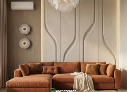 Гипсовая 3D панель для стен «Маре 2» модель 345