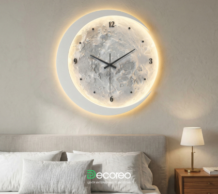 Часы настенные «Ноттэ» из гипса