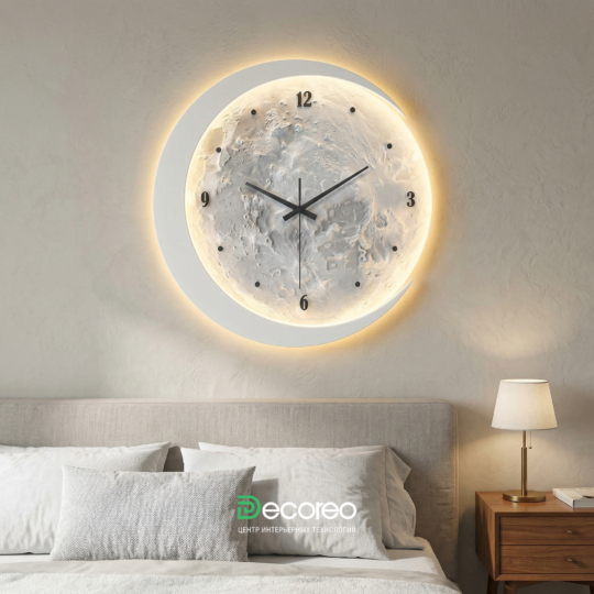 Часы настенные «Ноттэ» из гипса