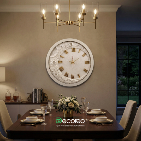 Часы из гипса «Люмэ»