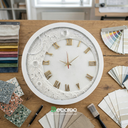 Часы из гипса «Люмэ»